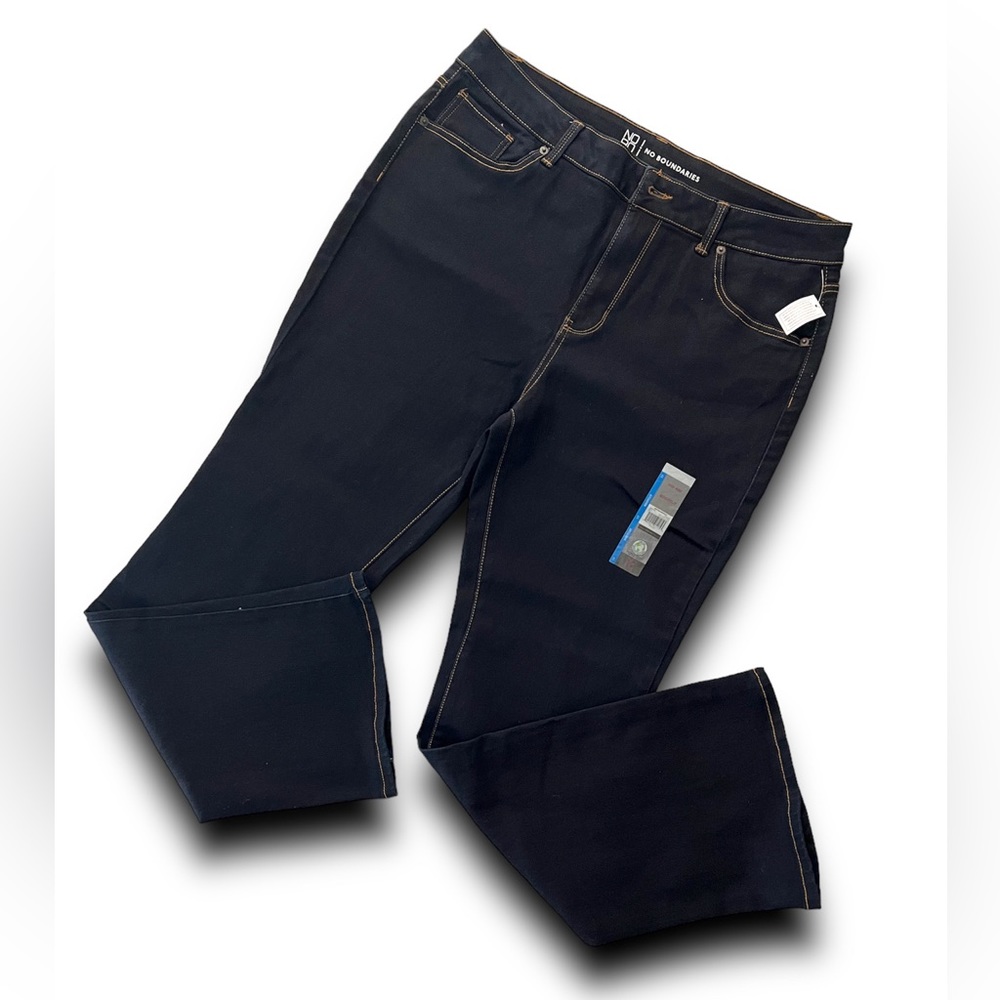 No Boundaries • Mid Rise • Boot Cut Jeans • Dark Blue Wash